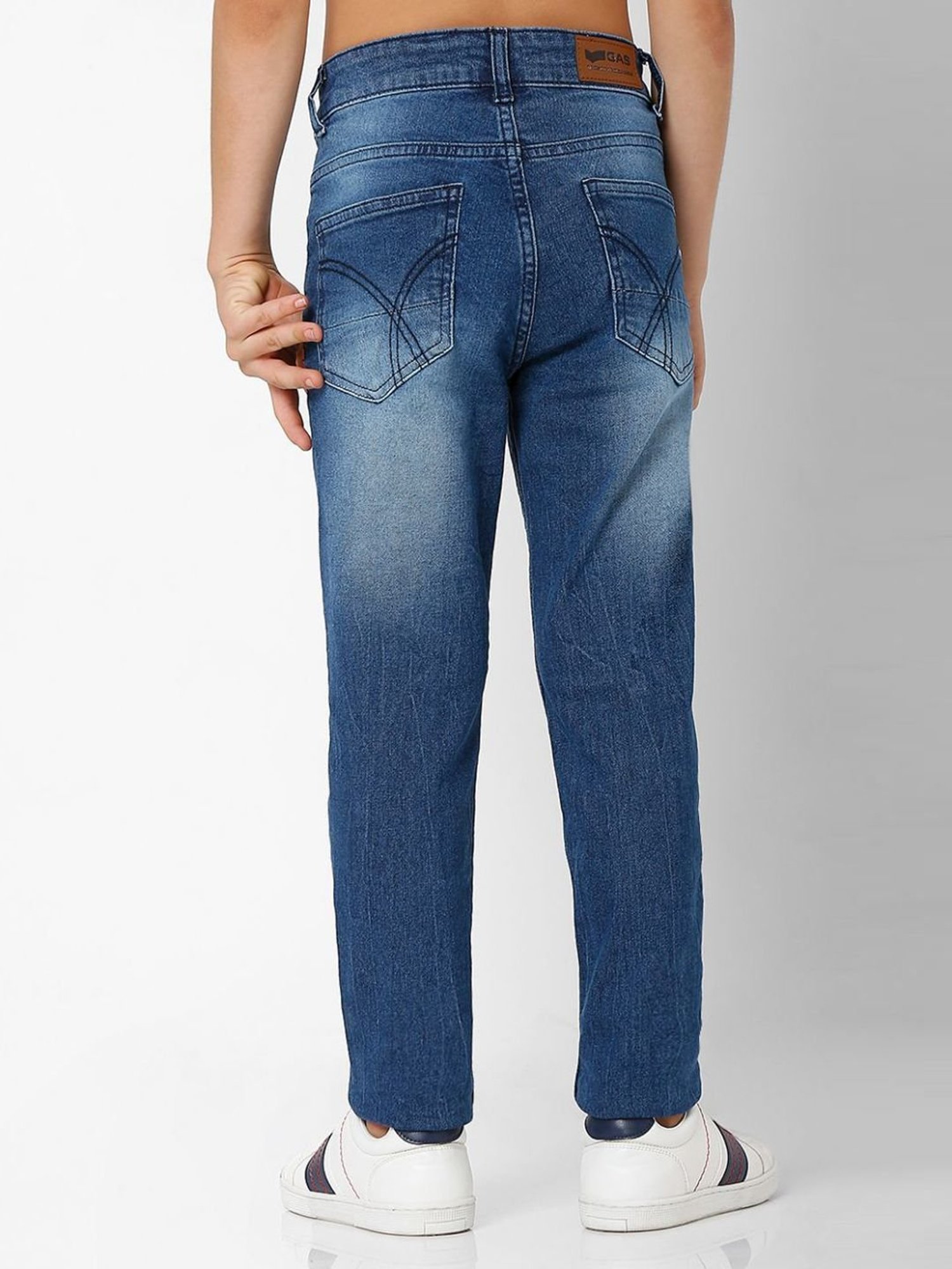 Gas Boys Blue Slim Fit Jeans