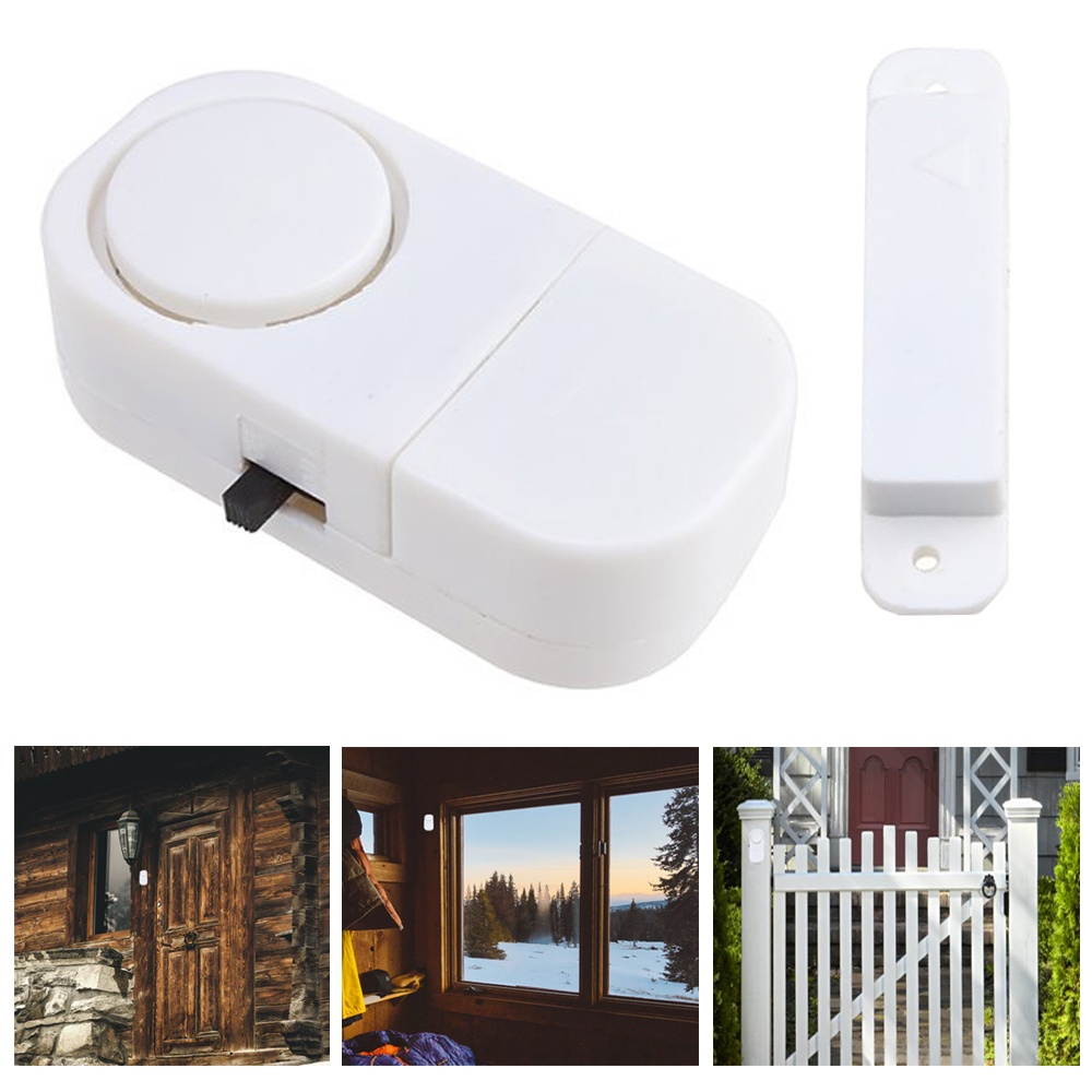 6 PACK WIRELESS DOOR AND WINDOW ENTRY ALARM BATTERY HOME SYSTEM SECUIRTY SWITCH