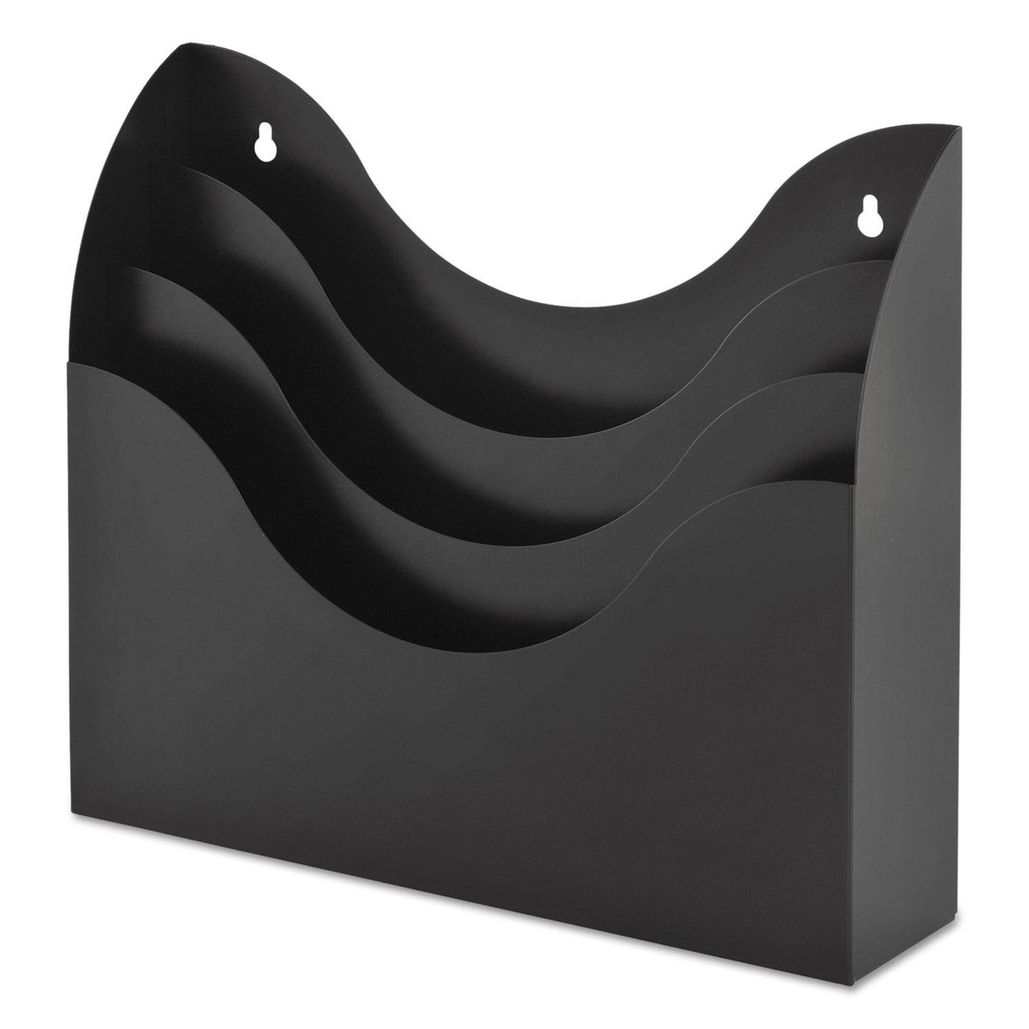 MMF SteelMaster 3-Tier Sorter - 3 Tier(s) - 12.9" Height x 11.5" Width x 3.5" Depth - Wall Mountable, Desktop - Recycled