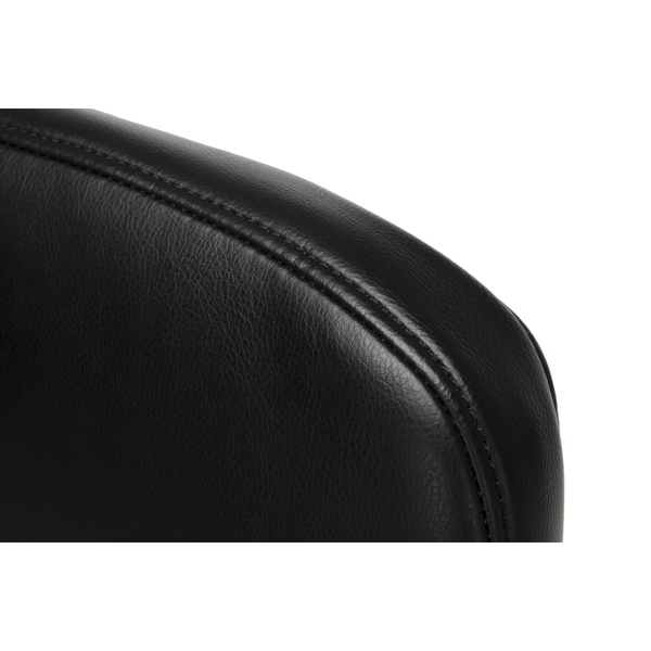 OFM Office Chair, Mid Back Leather Task Chair, in Black (730-L-BLK)