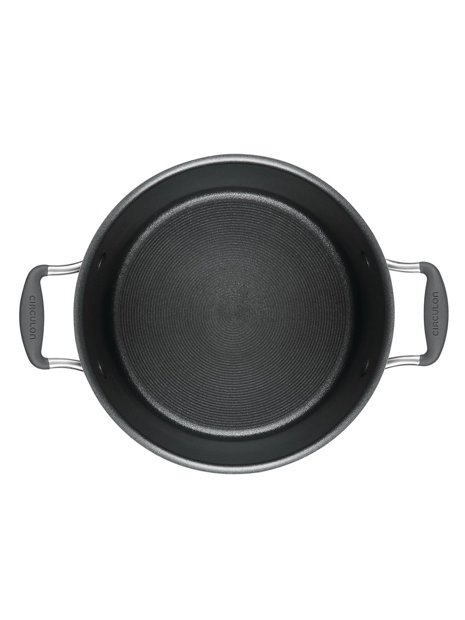 Meyer Circulon A1 Black Aluminium Stockpot with Lid