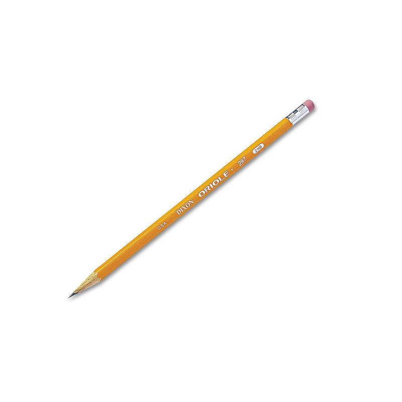 Dixon Oriole Woodcase Pencil, HB #2 - Yellow Barrel (72 Per Pack)