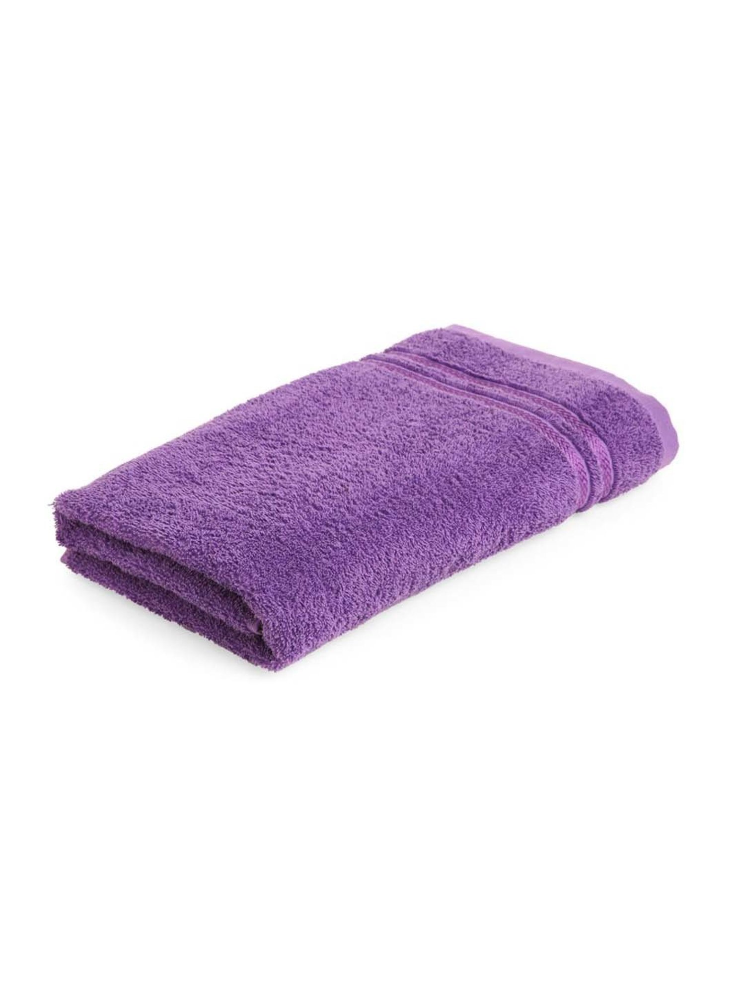 Welspun Anti-Bacterial Purple Cotton 380 GSM Bath Towel