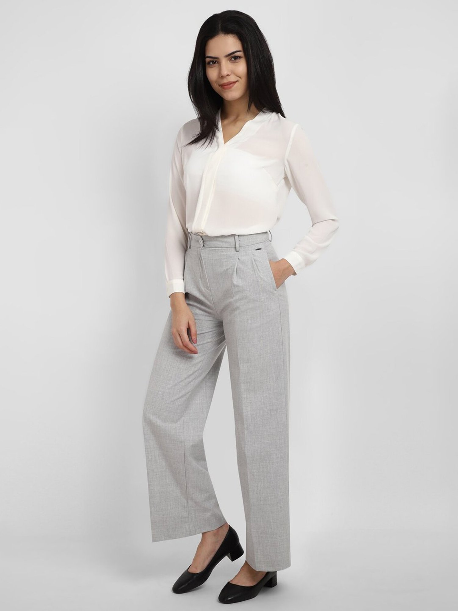 Allen Solly White Regular Fit Shirt