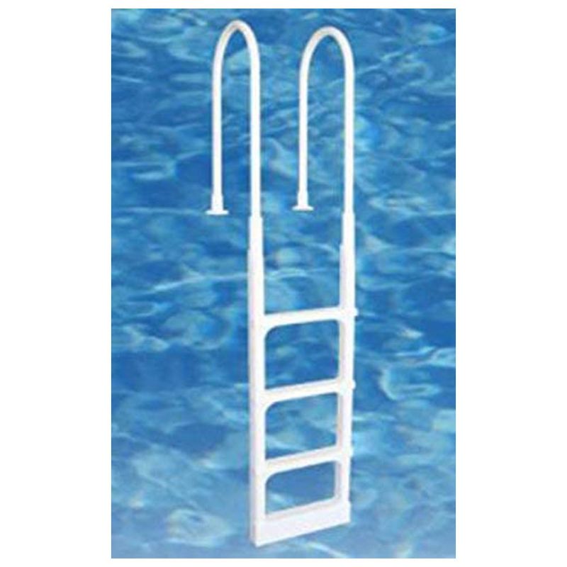 Main Access 200300T ProSeries 54 Inch Adjustable In Pool Step Ladder for Above Ground Swimming, Hot Tub, Jacuzzi, Bathtub, Sauna, or Whirlpool, Taupe