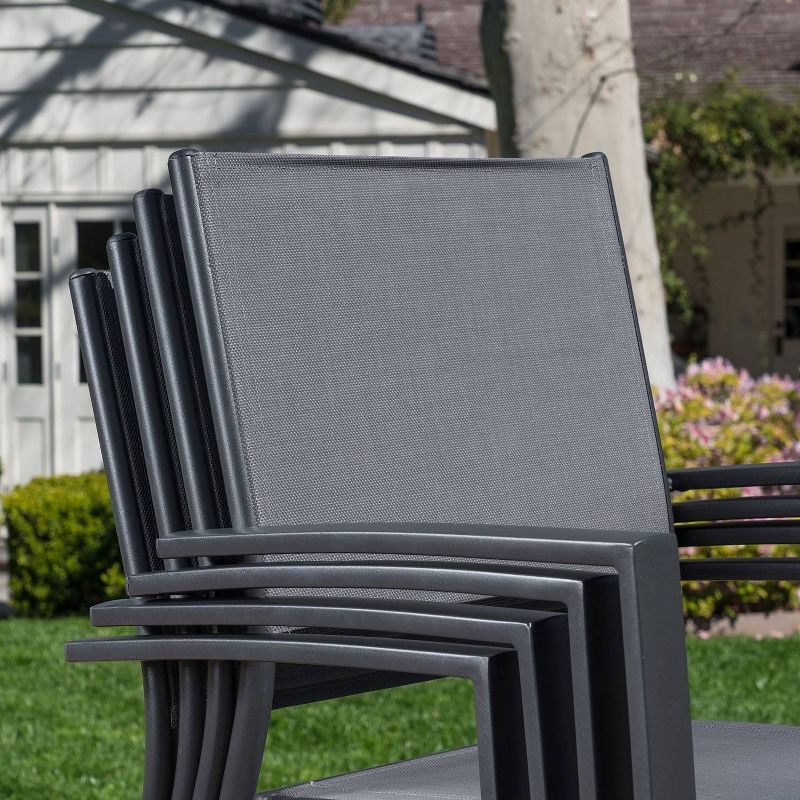 Naples 7pc Aluminum Patio Dining Set - Hanover