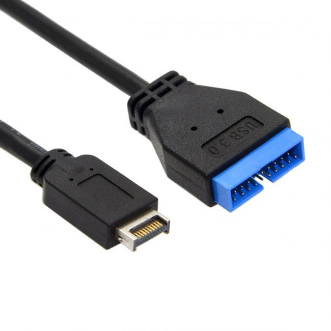 Jimier USB 3.1 Front Panel Header to USB 3.0 20Pin Header Extension Cable 20cm for ASUS Motherboard UC-052