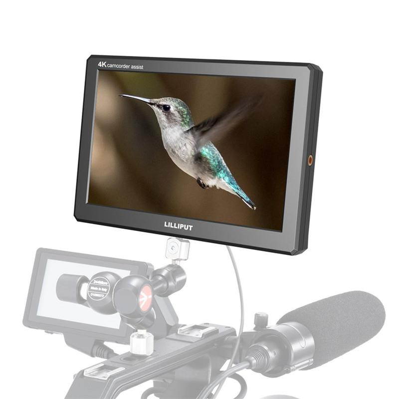 Lilliput A8S 8.9" Camera-Top Monitor Camcorder&DSLR 1920x1200 8bit FHD 4K HDMI 3G-SDI 3D