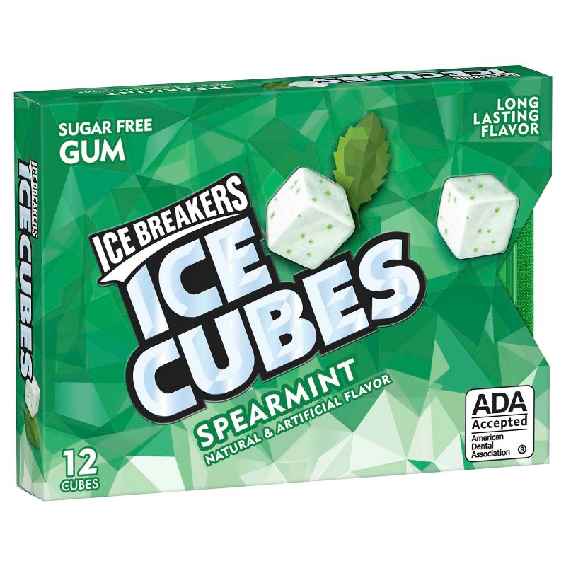 Ice Breakers Spearmint Ice Cubes Sugar Free Gum - 12ct