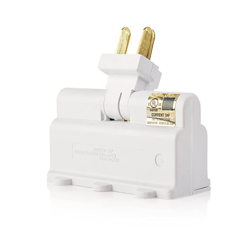 2Pack 3Outlet Grounded 180 Degree Swivel Wall Tap