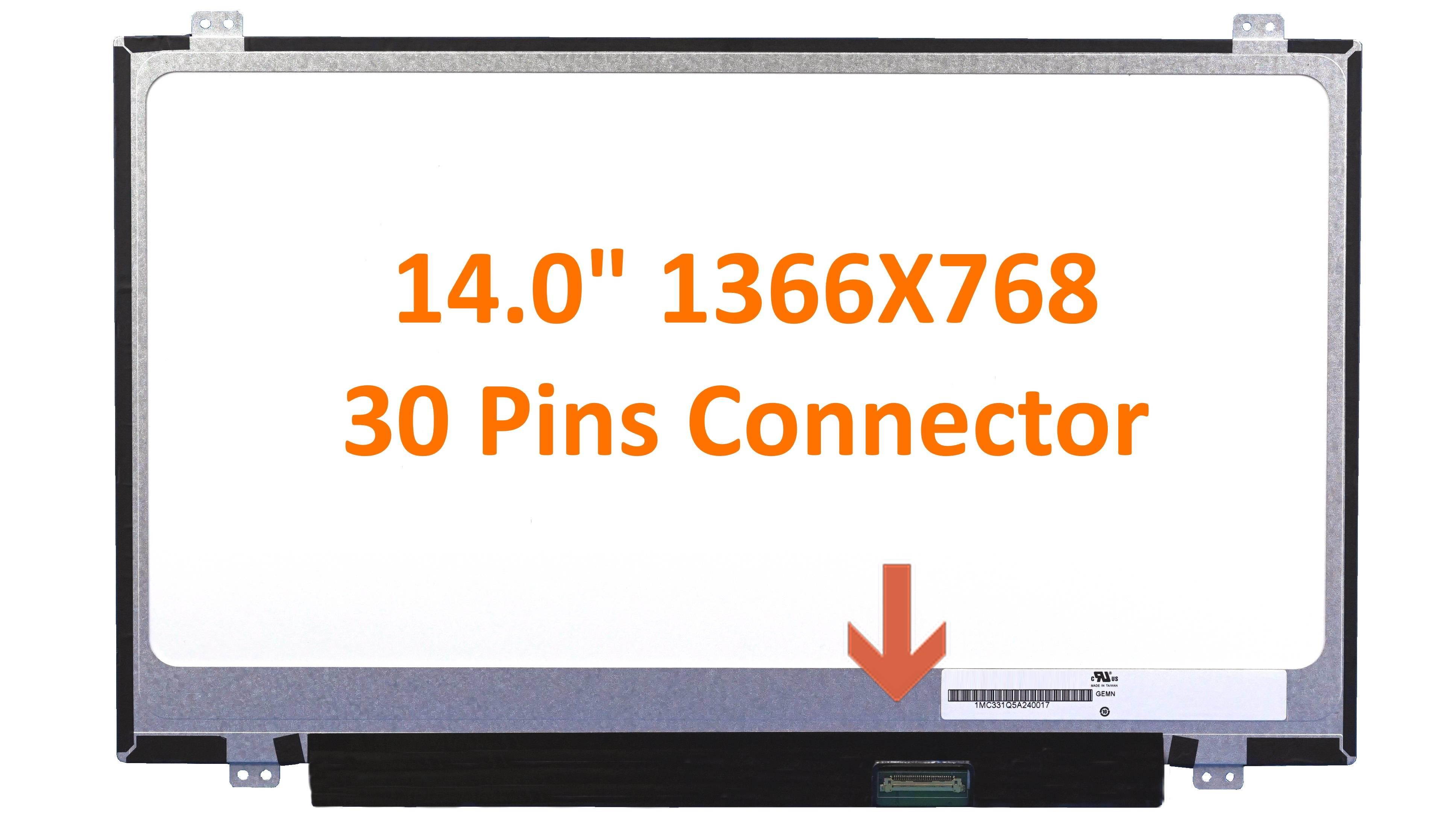 Fullcom's Chi Mei N140bge-e33 Rev.c2 Replacement LAPTOP LCD Screen 14.0" WXGA HD LED DIODE