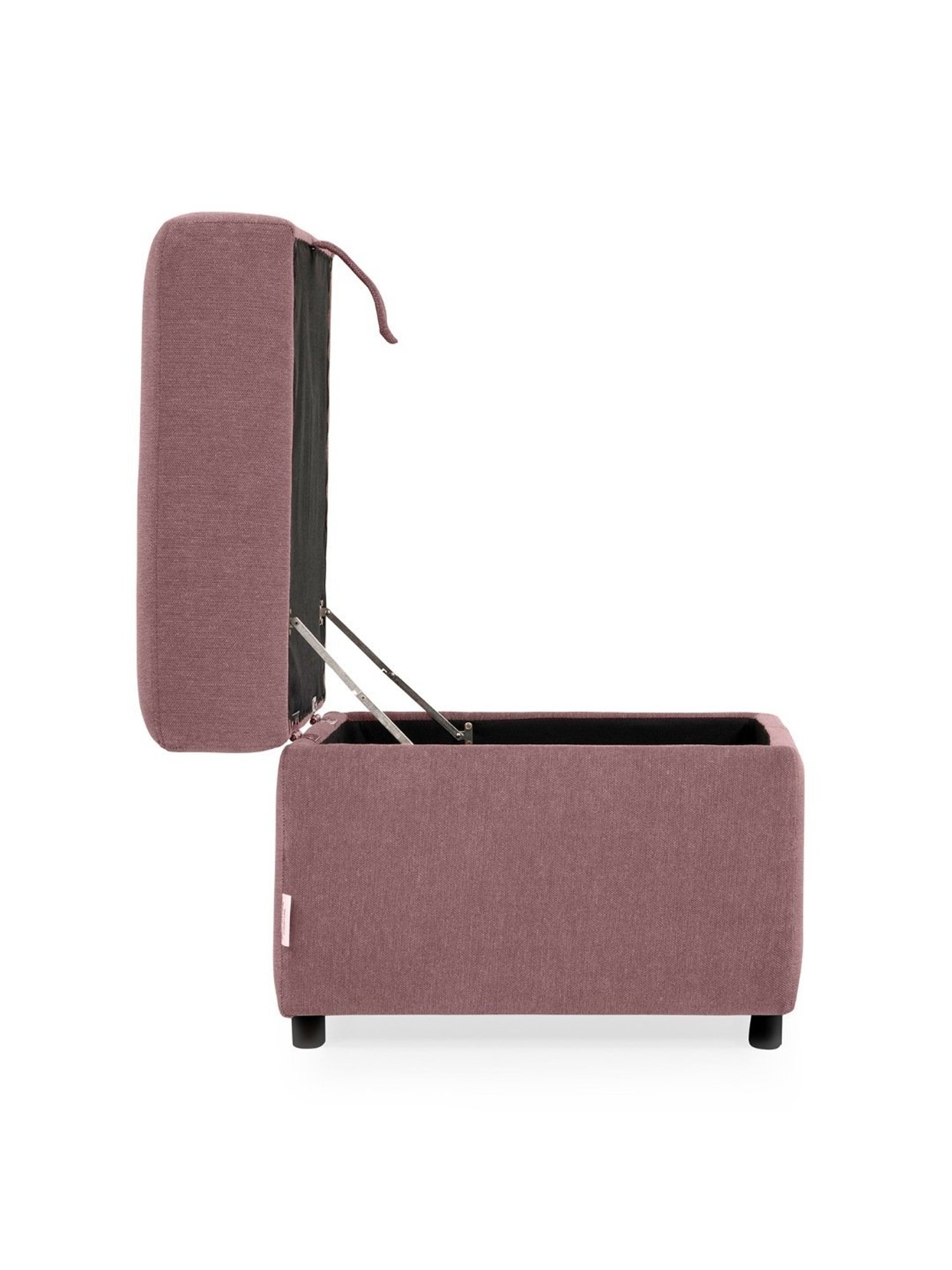 Duroflex Zivo Plus Pink Solid Wood Ottoman