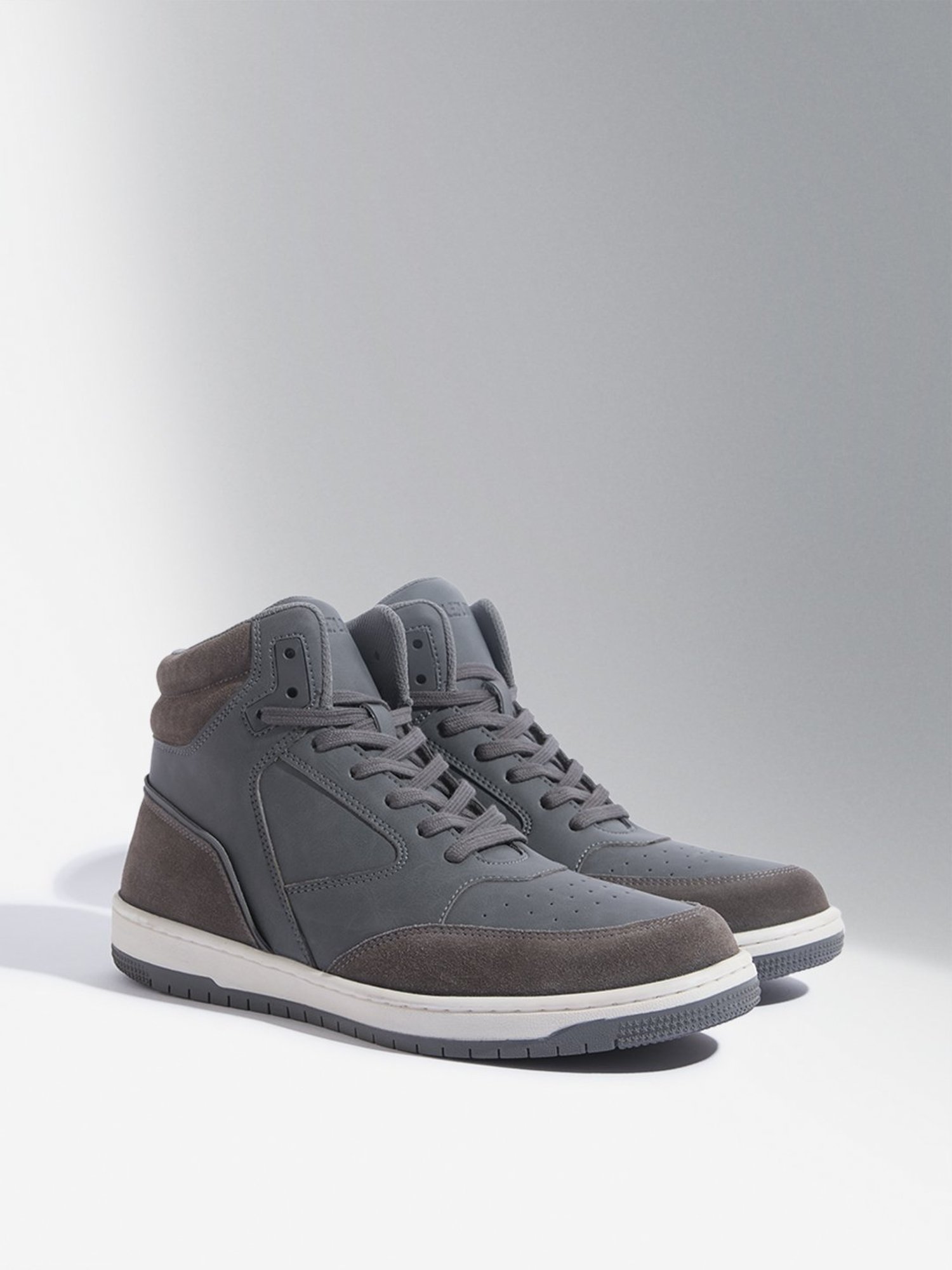 SOLEPLAY by Westside Charcoal Perforated Detailed Boots