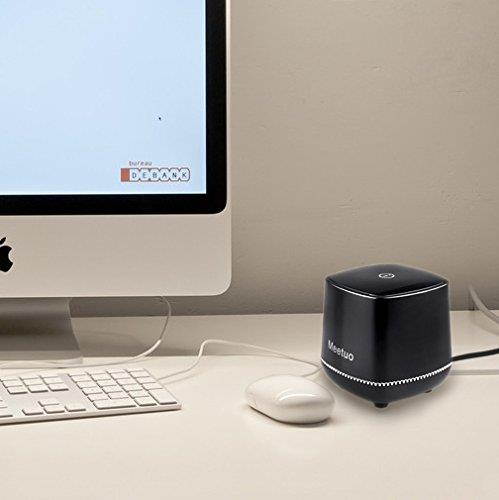 Wired Speaker, Portable Travel Loudspeaker with Novel Modeling/Mini Box Stereo Powered Home Audio with USB Plug for Notebook,Laptop,PC,Desktop Tablet (Black)