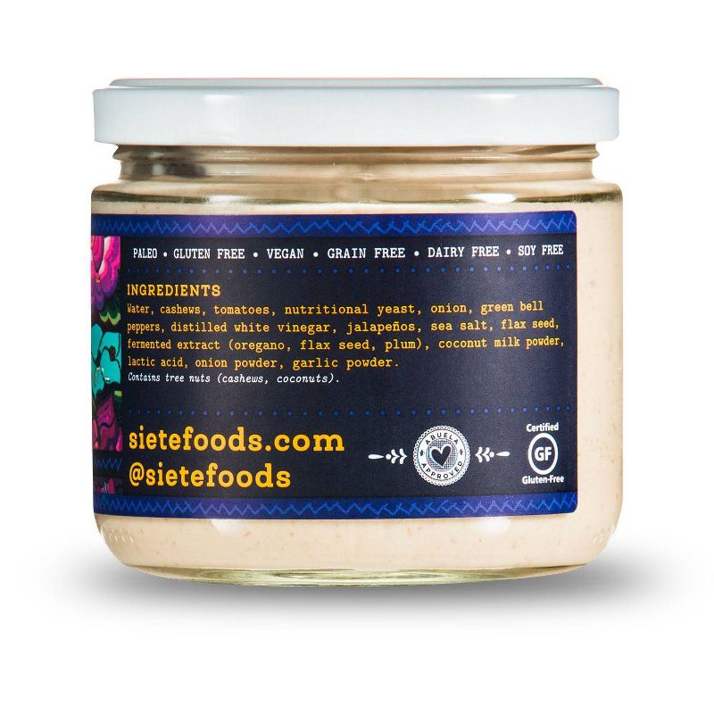 Siete Cashew Queso Spicy Blanco Dip - 10.8oz