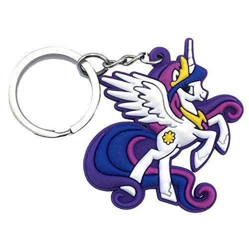 12 Pieces My Little Pony PVC Party Set Key Chains for Boys and Girls Birthday Themes