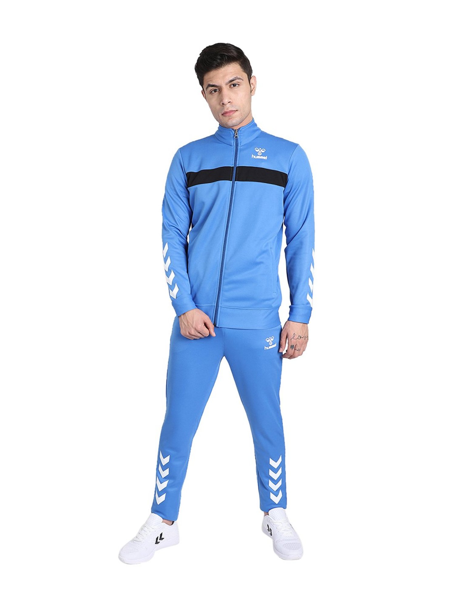 Hummel Blue Regular Fit Solid Jacket