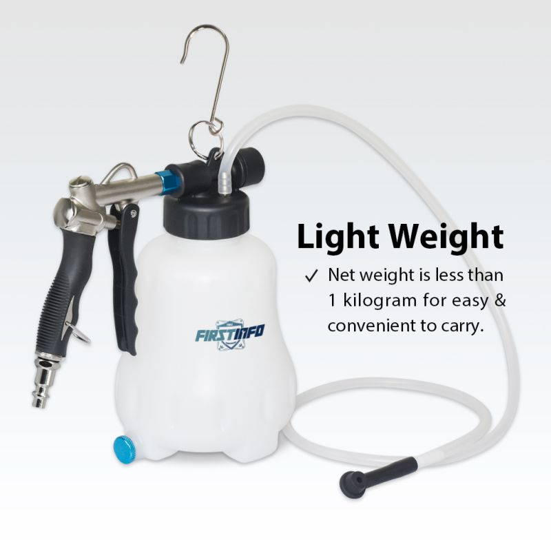 FIRSTINFO 1.1 Liter Pneumatic Brake Fluid Vacuum Extractor and Automatic Brake Fluid / OIil Bleeder Pump Tool