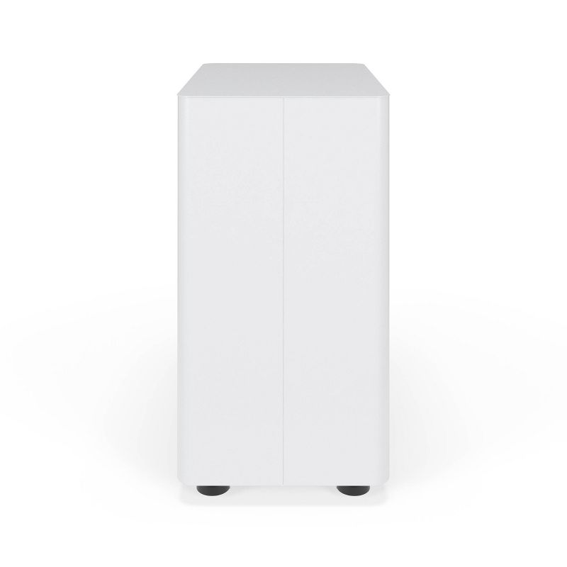Slim Modern Mobile Metal Pedestal Filing Cabinet White - HON BASYX