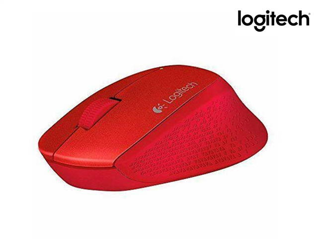 Logitech M280 2.4GHz 3-keys 1000DPI Wireless Optical Mouse, Wireless Range: 10m  - Red