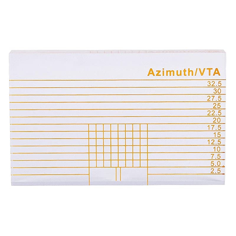 Azimuth Ruler LP Vinyl Record Player Tonearm Cartridge Elevation Alignment Ruler Headshell Block