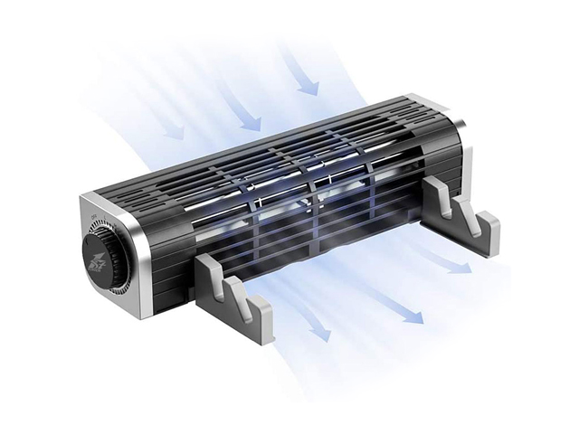 Laptop Cooling Pad, Laptop Cooler with 5 Quiet Red LED Fans for 12"-17" Inch Laptop, Dual USB 2.0 Ports, Portable Angle Adjustable Laptop Stand for Gaming Laptop-Green