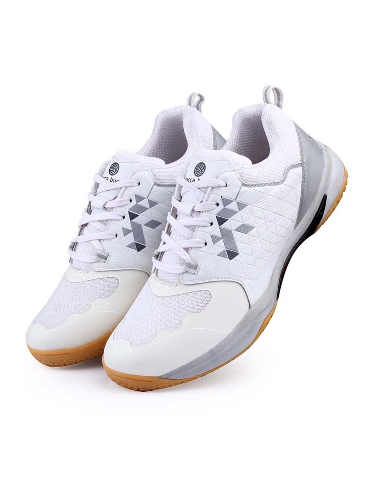 Bacca Bucci Men's PINNACLE SWIFTSTRIKE White Indoor Court Shoes