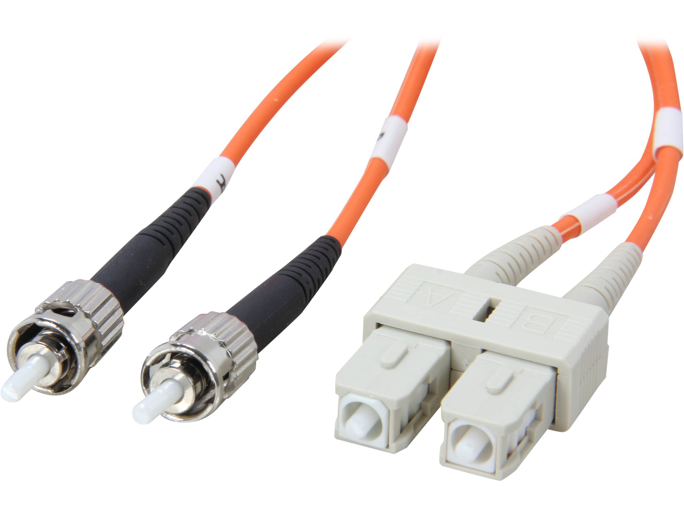 Coboc CY-OM1-ST/SC-5 16.4 ft. Fiber Optic Cable, ST/SC, Multi Mode, Duplex (62.5/125 Type) - Orange