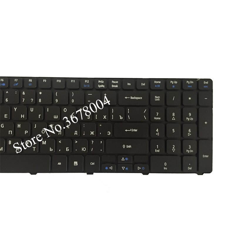 Russian Keyboard for Acer Aspire 90.4HV07.S0R V104730DS3 RU 9Z.N1H82.C0R PK130C92A04 AEZR7700010 NSK-ALC0R KB.I170A.164 RU Black