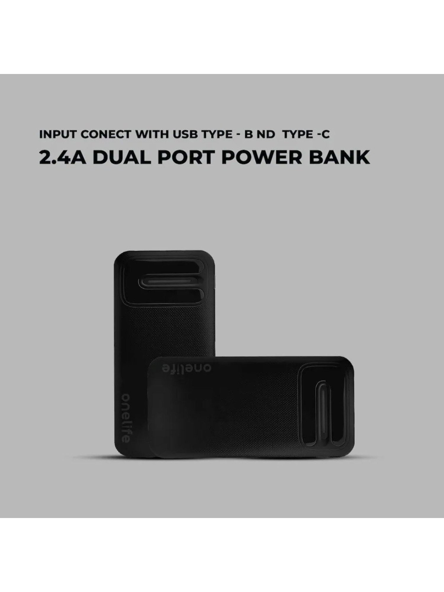 Onelife Power 07 10000 mAh Slim Power Bank (Black)