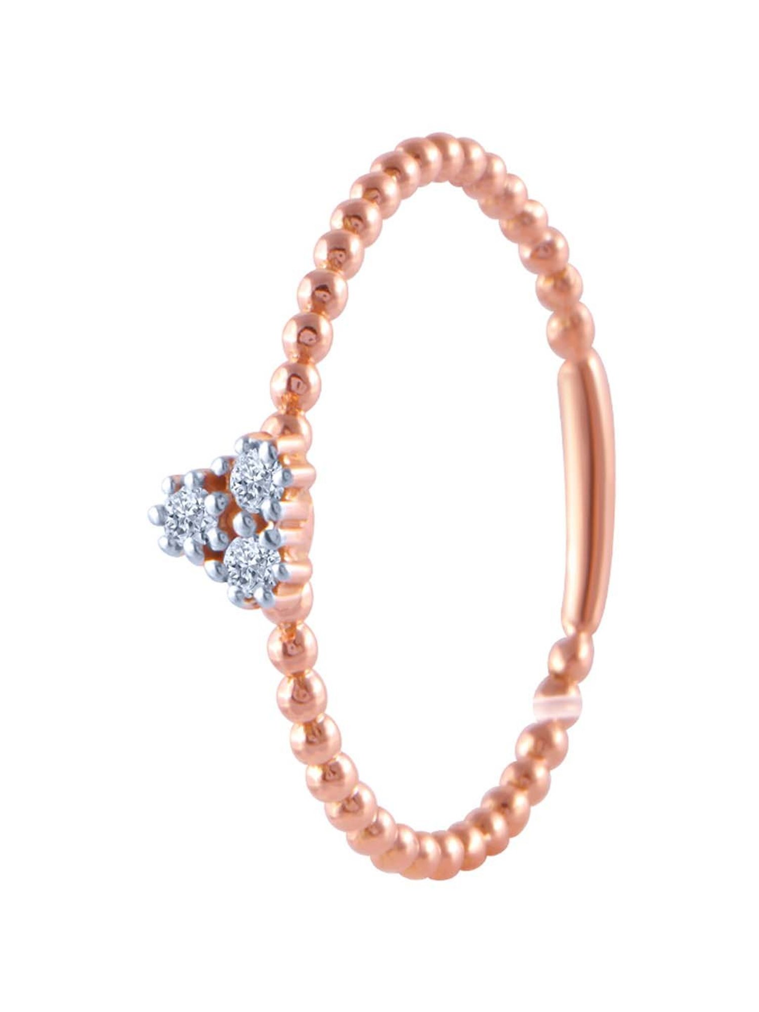 Mia By Tanishq Nature's Finest 14k Yellow Gold Radiant Sp Elegance Diamond Ring