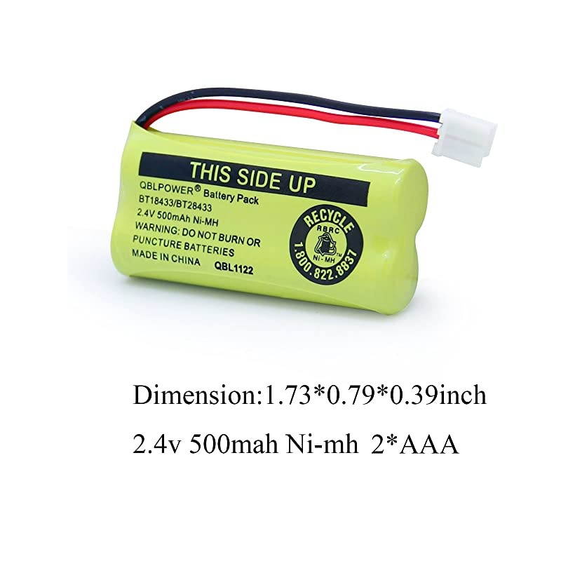 24V Rechargeable Battery Compatible with ATT Vtech Phones BT18433 BT184342 BT28433 BT284342 BT8300 BATT6010 BT1011 BT1018 BT1022 BT1031 89132600008913300100CPH515DPack of 2