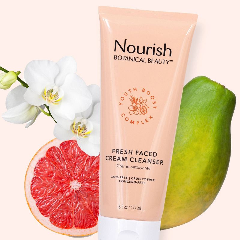 Nourish Organic Botanical Beauty Fresh Faced Cream Cleanser - 6 fl oz