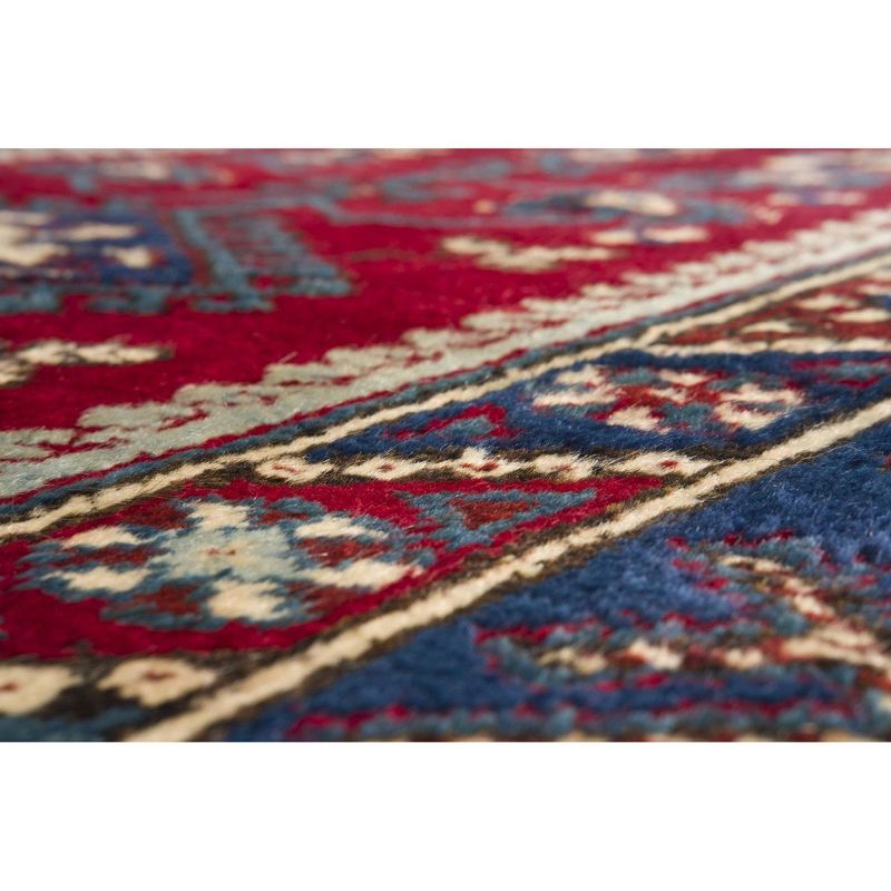 4'1"x6'5" Vintage One-of-a-Kind Gadalia Rug Red - Revival Rugs