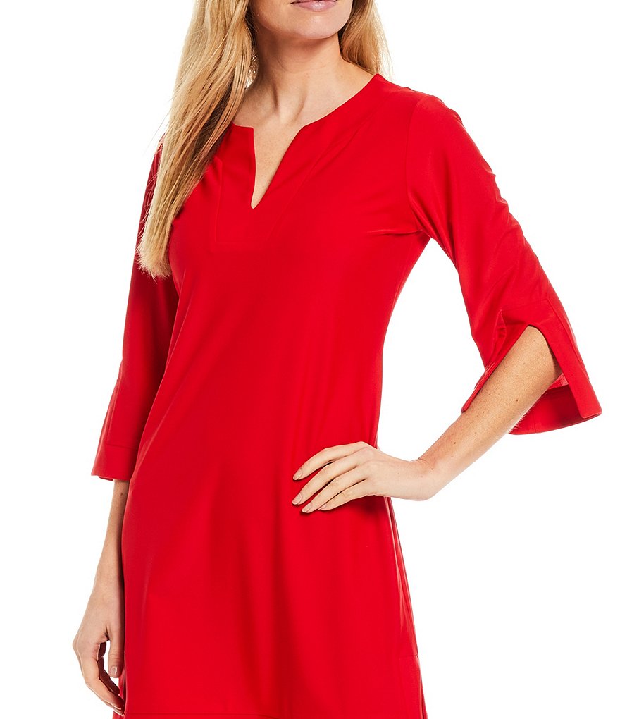 Jude Connally Megan Short Sleeve Split Round Neck Dress