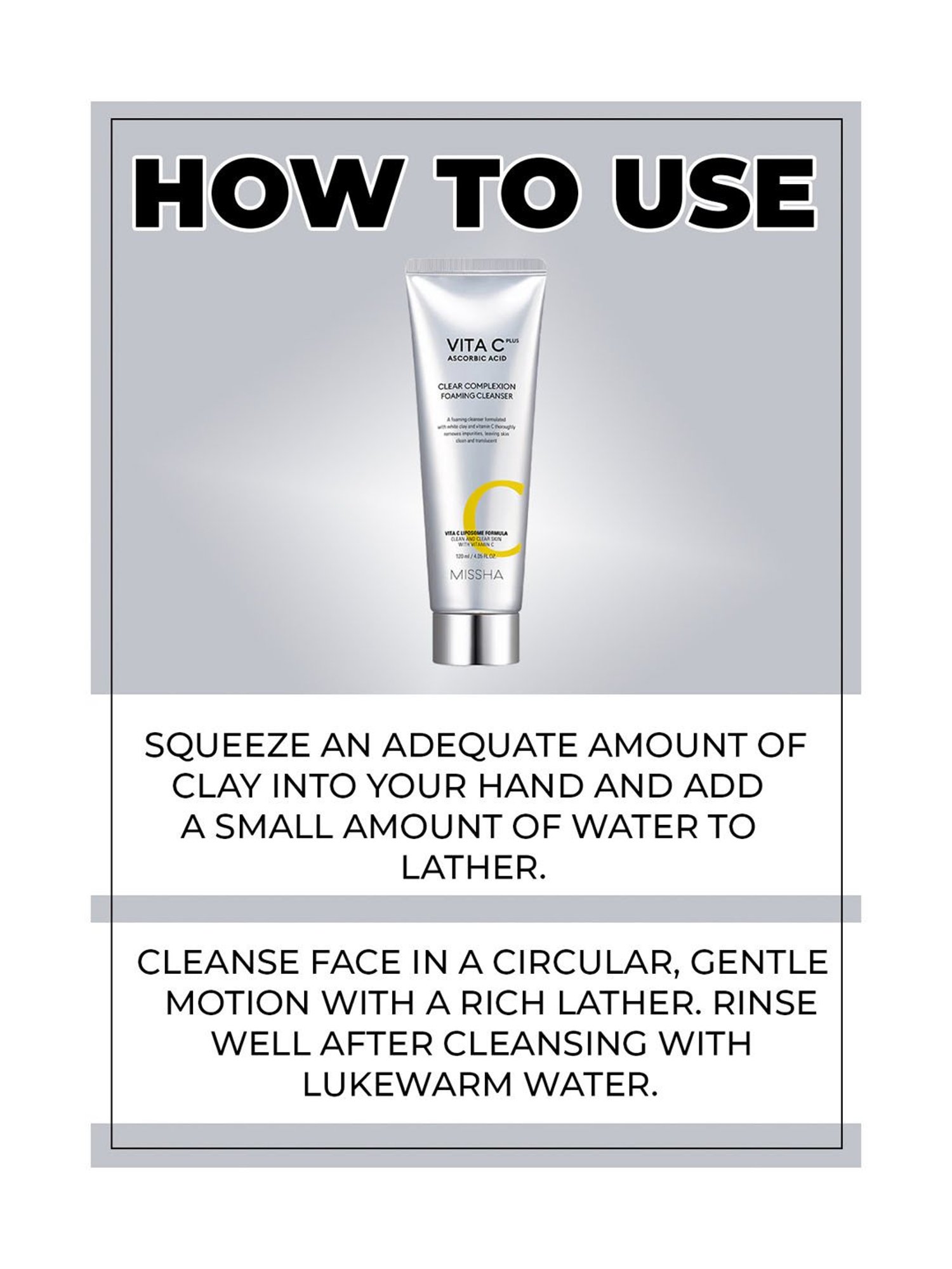 MISSHA Vita C Plus Clear Complexion Foaming Cleanser - 20 ml