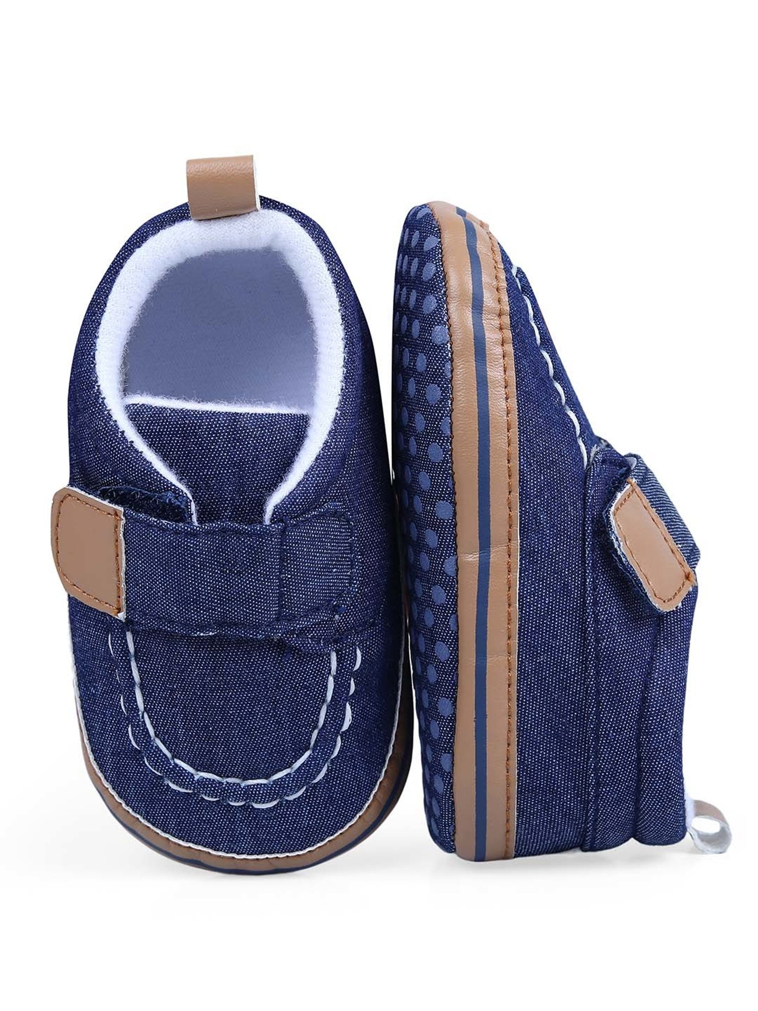 Baby Moo Kids Blue Casual Booties