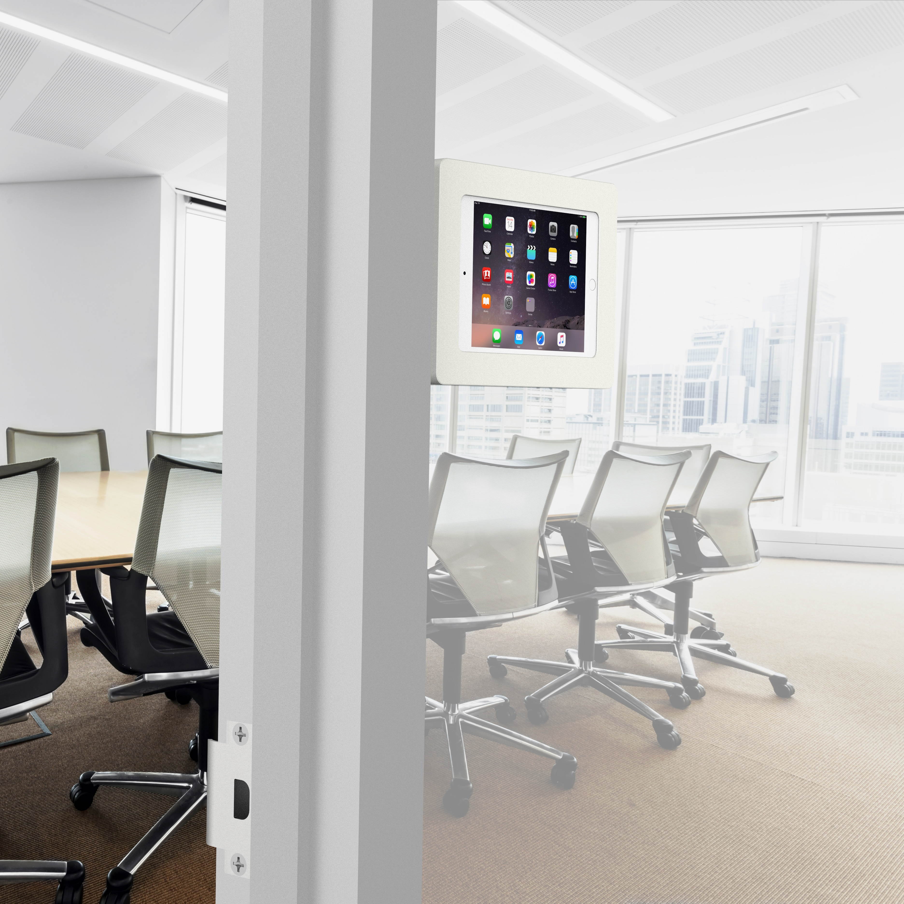 VidaMount White Enclosure and Fixed Removable Glass Mount [Bundle] compatible with iPad Mini 1/2/3