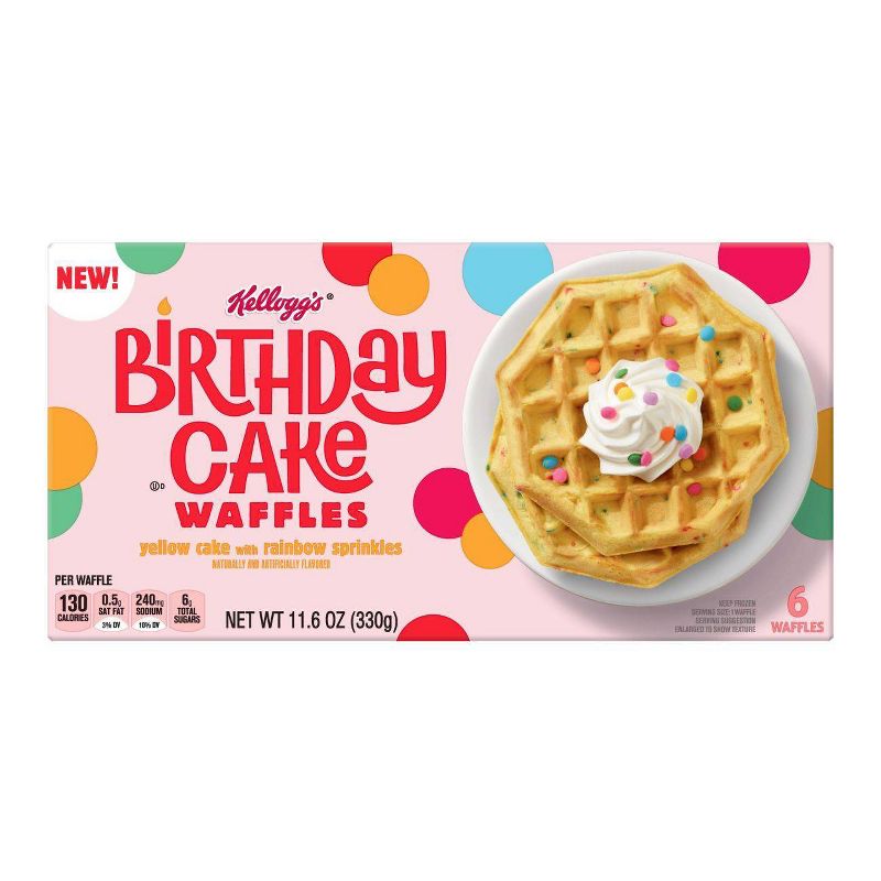Kellogg's Kids Frozen Birthday Cake Waffles - 11.6oz