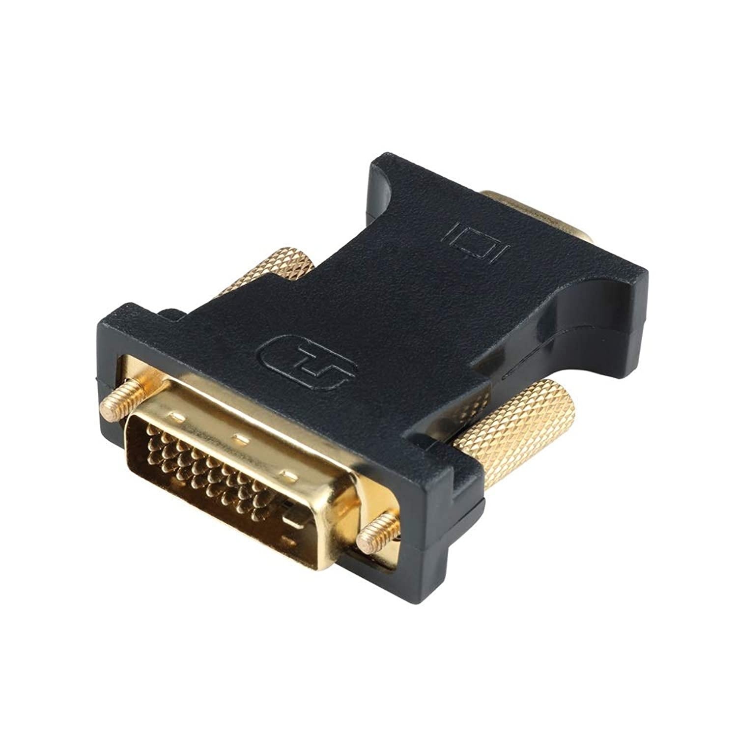 ConnBull Adapter DVI-D 24+1 to VGA, Upgraded DVI to VGA Male to Female Video Converter for HDTV Monitor Projector, Black