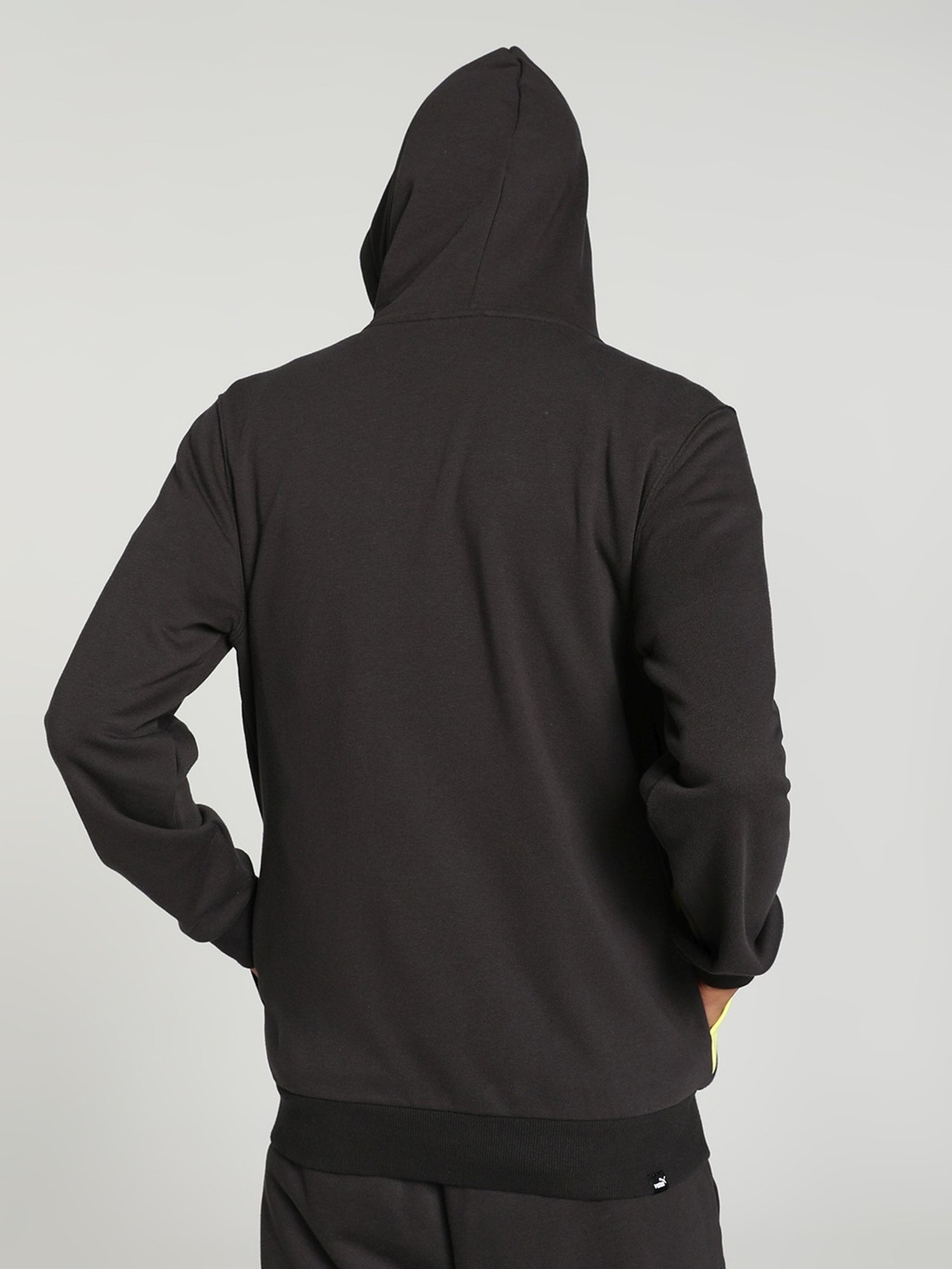 Puma POWER Black Cotton Regular Fit Colour Block Tracksuit