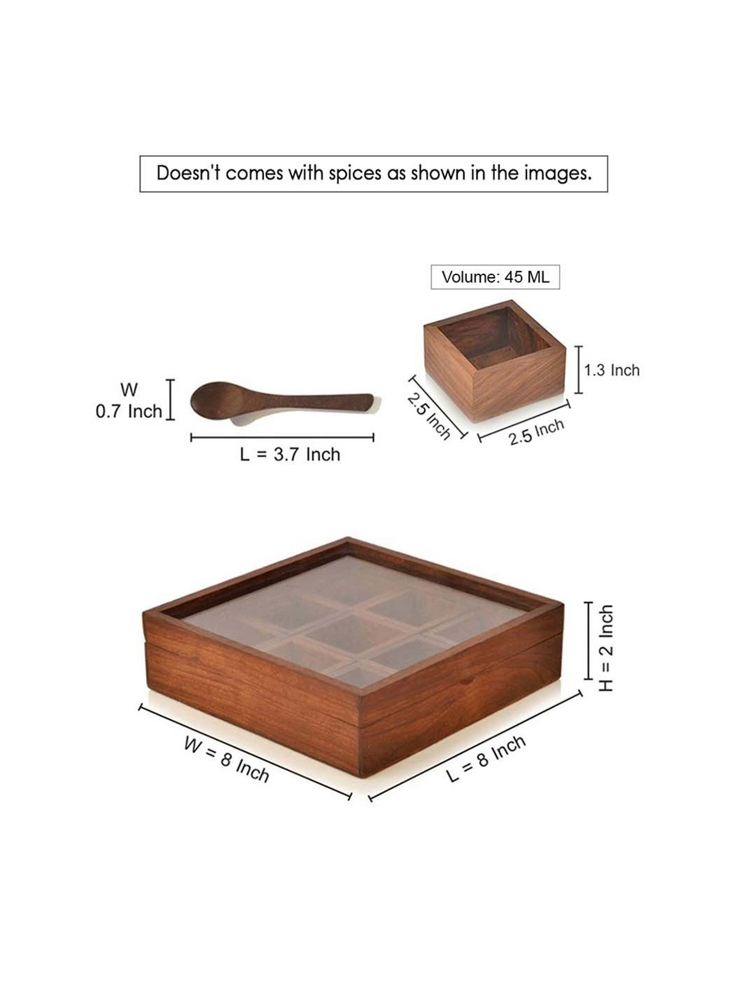 Aristo Silver Stainless Steel Storage Containers with Base Stand - Set of 7