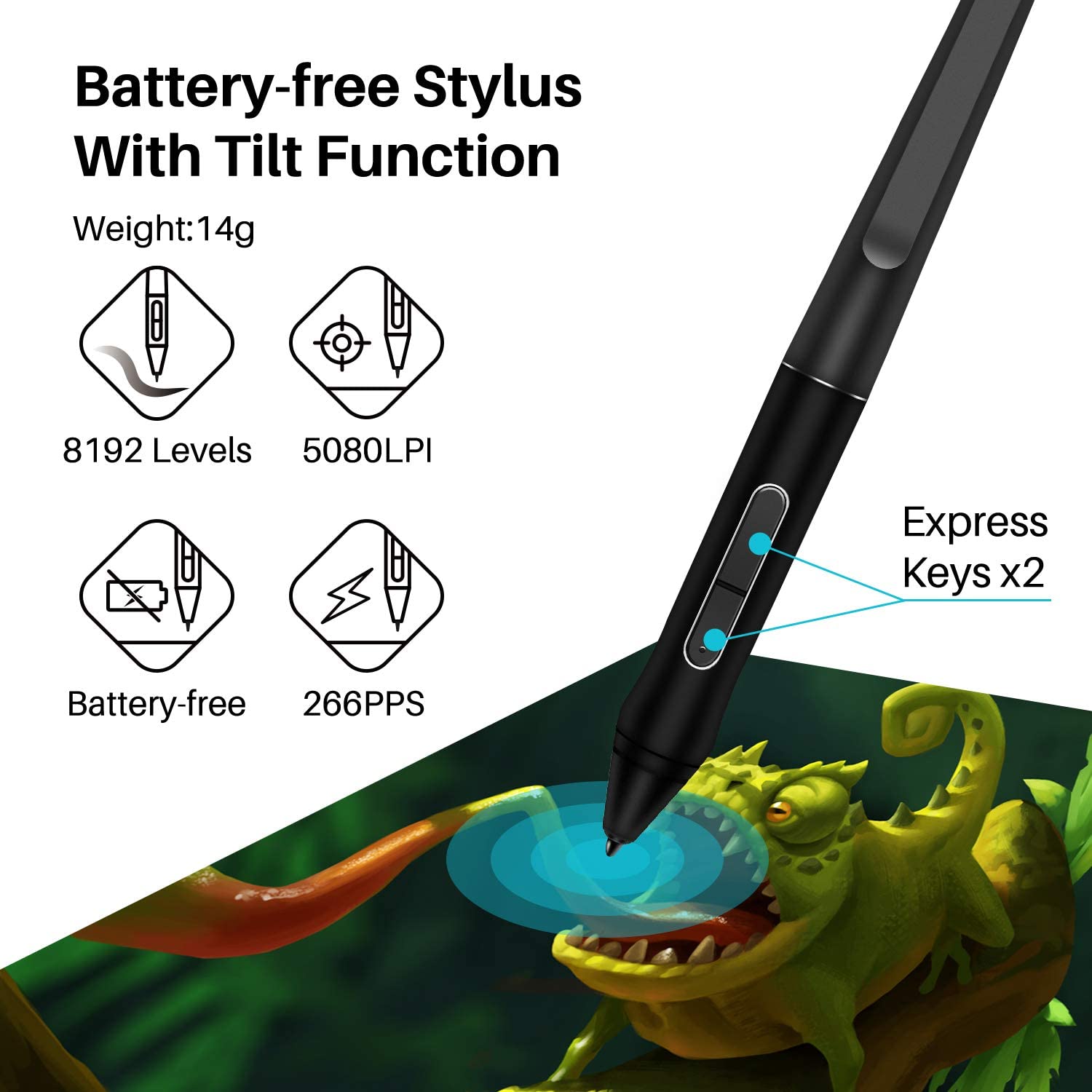 Huion KAMVAS Pro 12 Drawing Pen Display Graphics Monitor Chromebook Supported Full-Laminated Drawing Tablet with Screen Tilt Function Battery-Free Stylus 8192 Pen Pressure(GT-116)