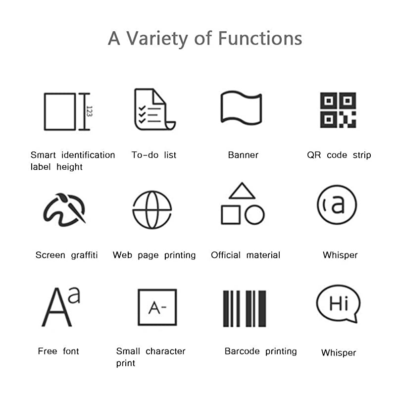 Mini Bluetooth Printer Wireless Paper Photo Printer Portable Instant Mobile Printer