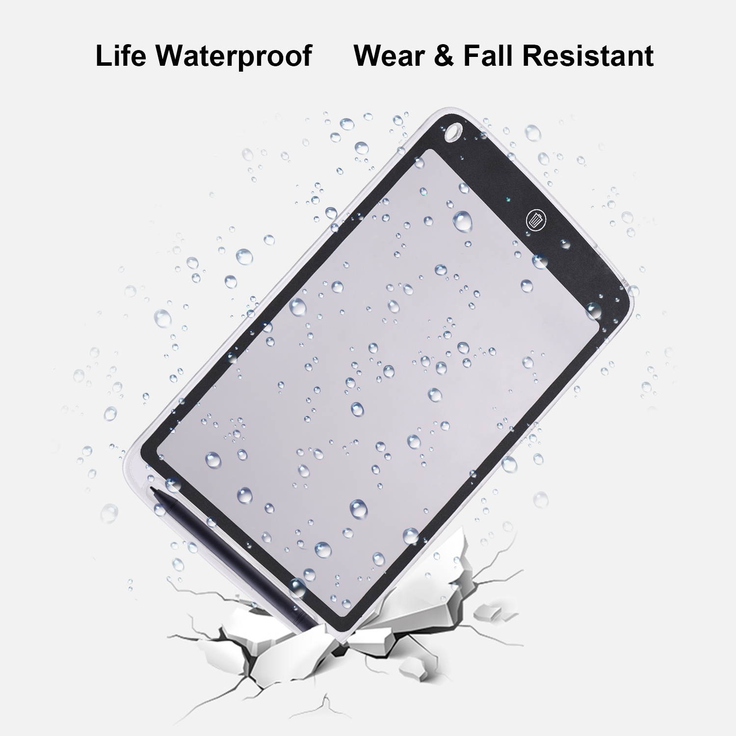 Aibecy 10 Inch LCD Writing Tablet Translucent Copy Drawing Board Digital Handwriting Pad with Stylus Pen Erase Button Lock Function for Children Adults Home Office School