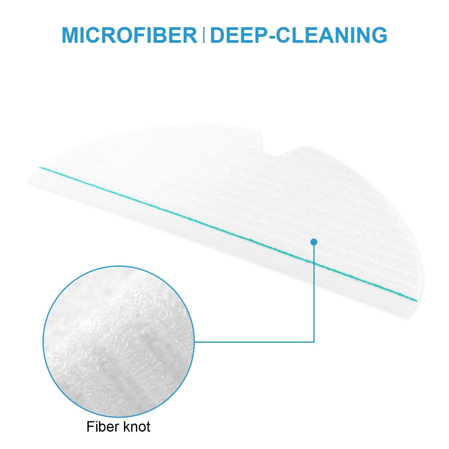BluePower Disposable Replacement Mop Parts Kit Mops Cloth for XIAOMI S5 S50 S52 Roborock S6 Robot Vacuum Cleaner Accessory Replacement Parts 21Pcs