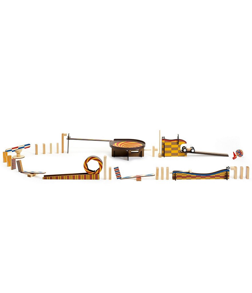 Djeco Zig and Go Wroom Chain Reaction Construction Set - 45 pc