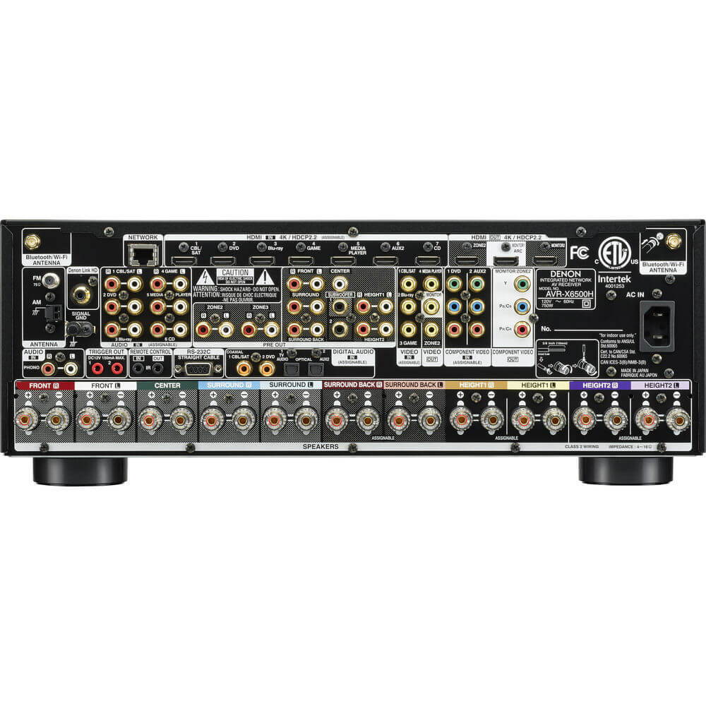 Denon AVR-X6500H 11.2 CH 4K Ultra HD AV Receiver with HEOS