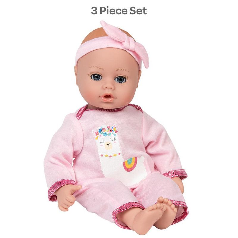 Adora My First Baby Doll - Playtime Llama Pajama, 13 inches, Open Close Eyes, Can Suck Her Thumb