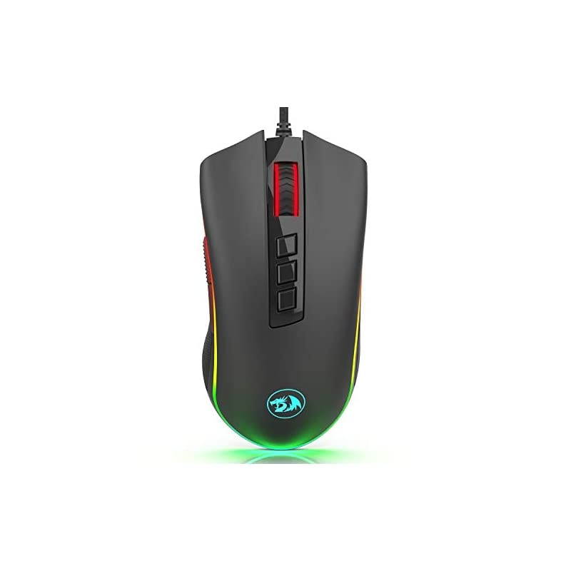M711FPS Cobra FPS Optical Switch LK Gaming Mouse with 168 Million RGB Color Backlit 24000 DPI 7 Programmable Buttons